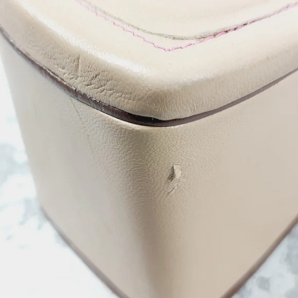 NEW Free People Straps Cream Tan Leather Slip on Block Heel Sandals W647 - Picture 14 of 16